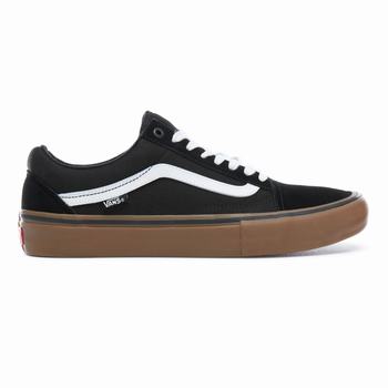 Vans Old Skool Pro - Miesten Tennarit - Mustat Valkoinen